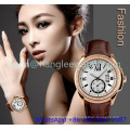 Top-Quality Alloy Luxury Watches with Genuine Leather Hl- 15046